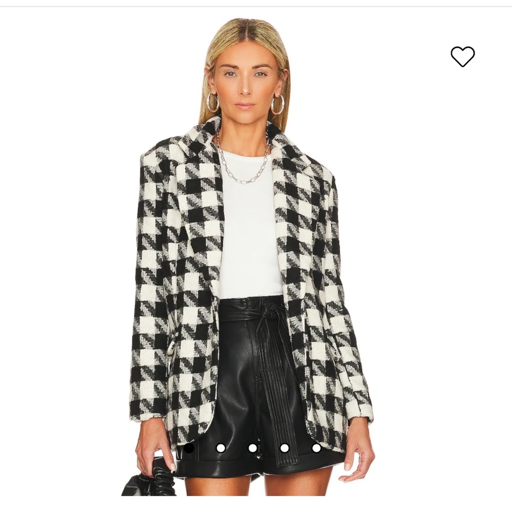 BLANK NYC Plaid Blazer Coat